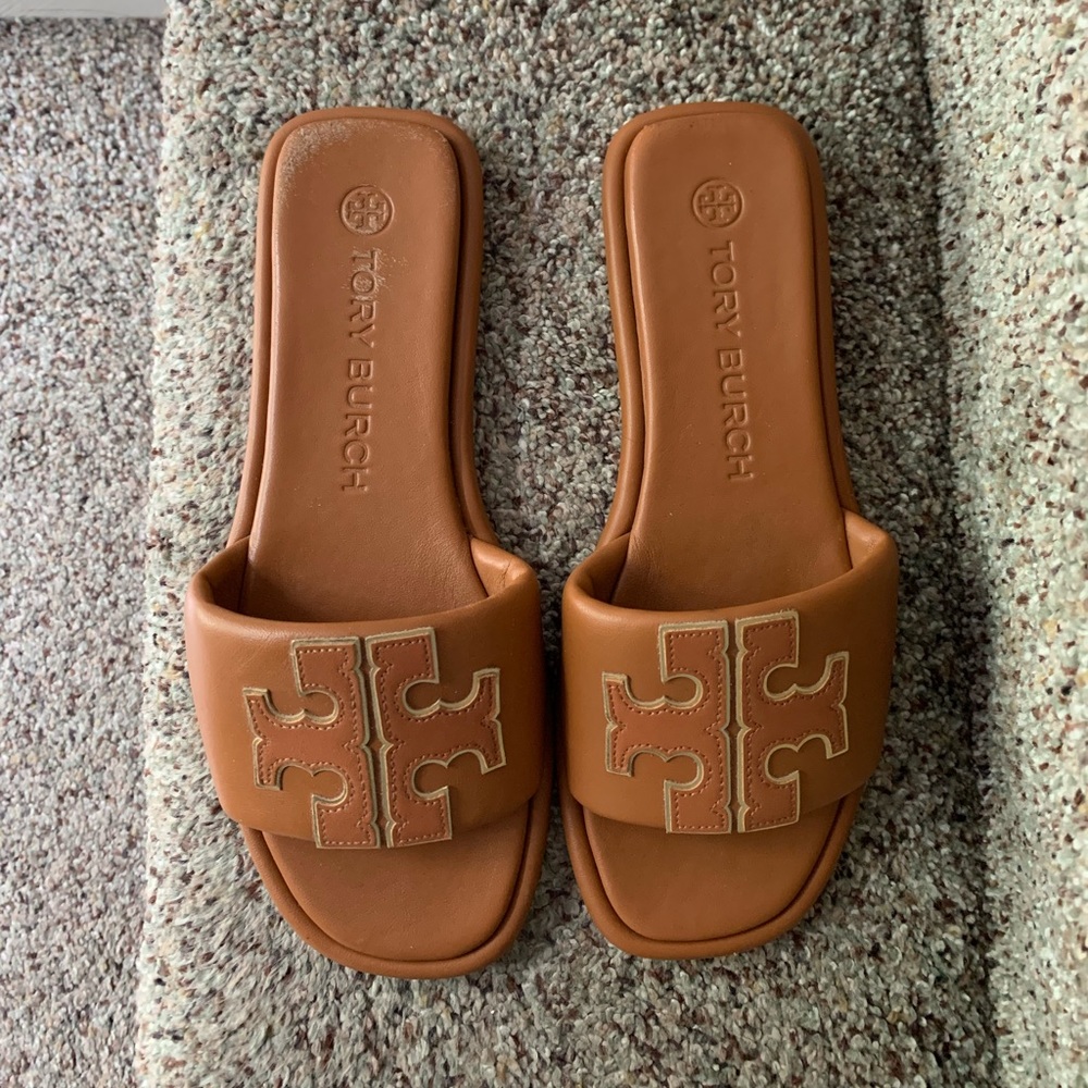 Tory Burch double T sport slide